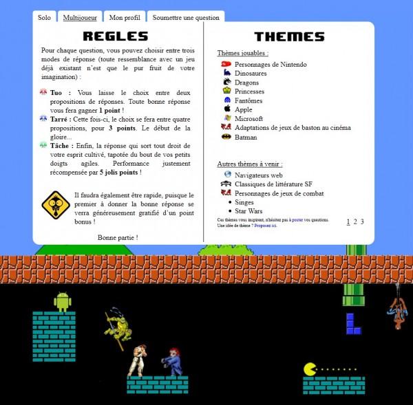 Jouer au Trivial pour Geek!