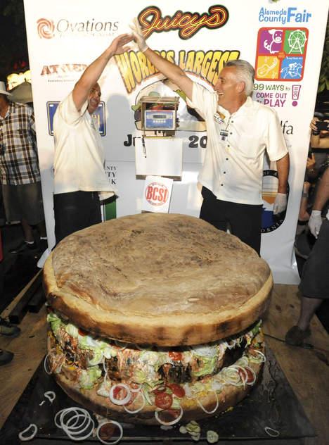 Le plus gros hamburger au monde (352 kg)