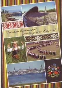 Carte postale d’Estonie,Espagne,USA,Allemagne et Brunei