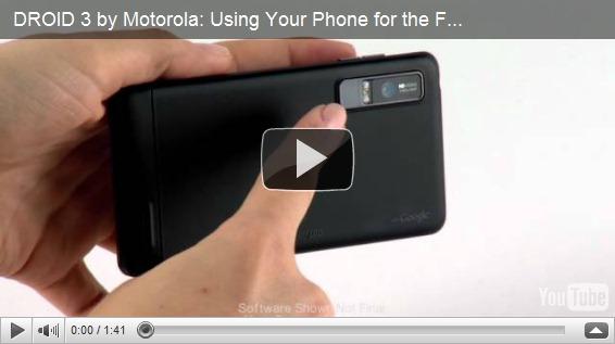 Pour une première utilisation de Motorola Droid 3, regardez ces vidéos!