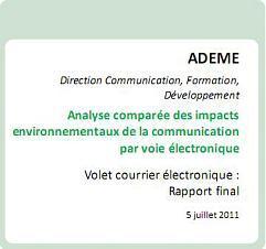 ADEME - étude sur l'empreinte écologique de la communication électronique - small