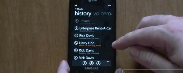 messagerie vocale visuelle wp7 La messagerie vocale visuelle bientôt à lheure de Windows Phone 7 ?