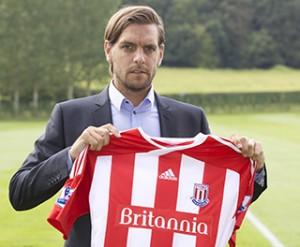 Woodgate à la relance à Stoke