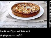 Tarte rustique pommes gingembre confit