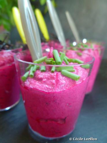 Recette bio : Mousse de betterave au tofu