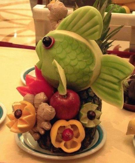 poisson Top 29 des photos de sculptures sur fruits impressionnantes