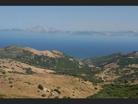 Vue du Maroc, depuis Tarifa, en Andalousie, Espagne Vue du Maroc, depuis Tarifa, en Andalousie, Espagne