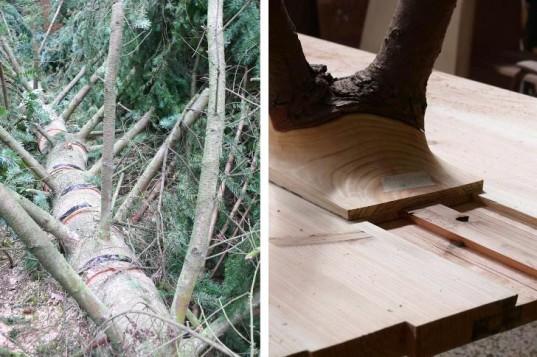 Les tables en bois brut de Lex Pott - 2