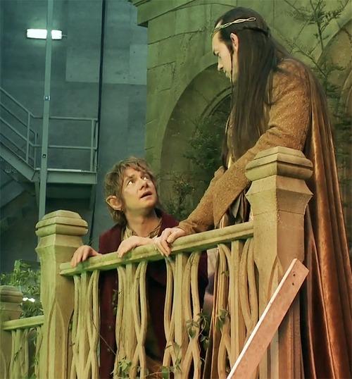 Bilbo le Hobbit : Bilbo, Elrond, Fili et Kili en photos
