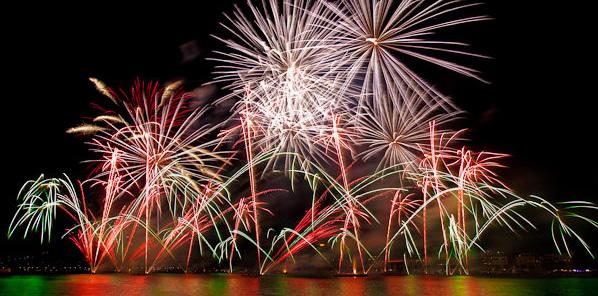 Feux d'artifice en Normandie