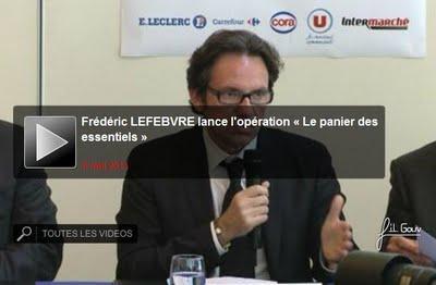 Le « panier des essentiels » de Frédéric Lefebvre est essentiellement virtuel !