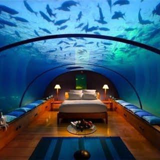 Une chambre sous l’eau !