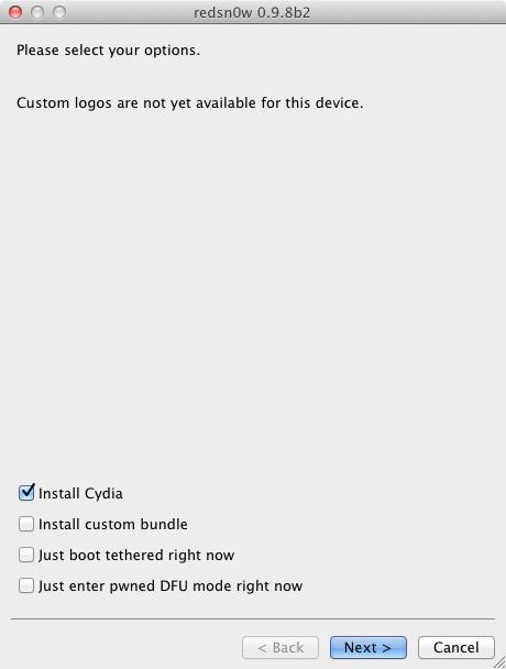 Tuto : Jailbreak d’iOS 5 bêta 3 avec Redsn0w 0.9.8b2