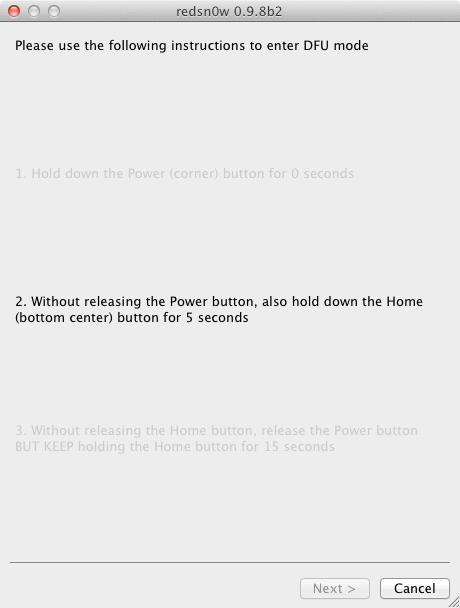 Tuto : Jailbreak d’iOS 5 bêta 3 avec Redsn0w 0.9.8b2