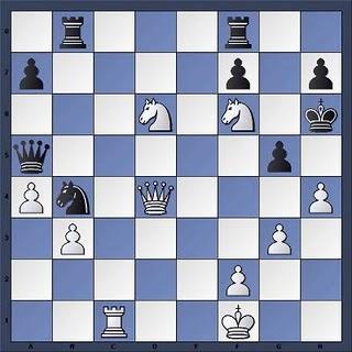 Echecs à Leiden : Position après 31.Da5