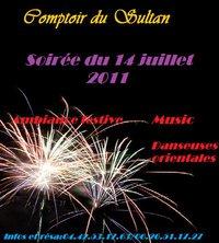 Soirée du 14 juillet au Comptoir du Sultan