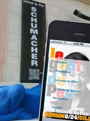 Un smartphone + le Festival du Peu = un peu d'art dans votre poche !