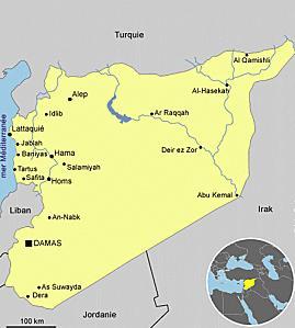 carte syrie