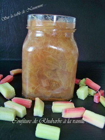 Confiture de Rhubarbe à la vanille 2