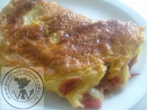 Omelette blanche aux croutons