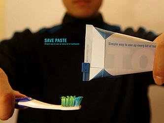 Concept de tube de dentifrice Save Paste