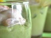 Verrines creme d'avocat cocktail crevettes