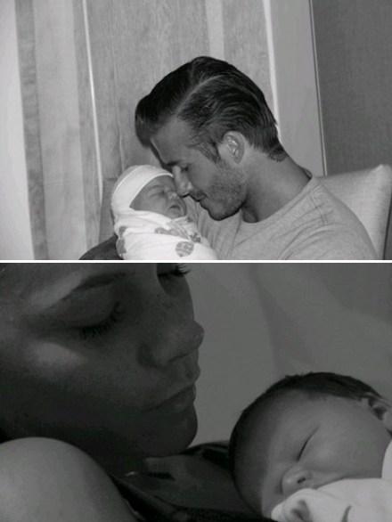 Les premières photos du bébé de Victoria et David Beckham
