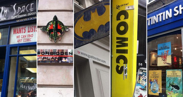 London guided tour of Comic shops
