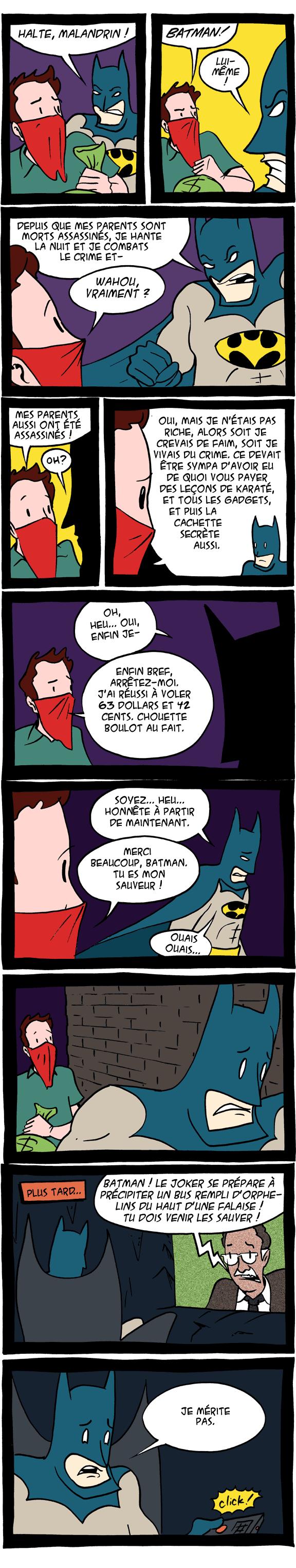 Batman ne doit pas discuter avec les vilains