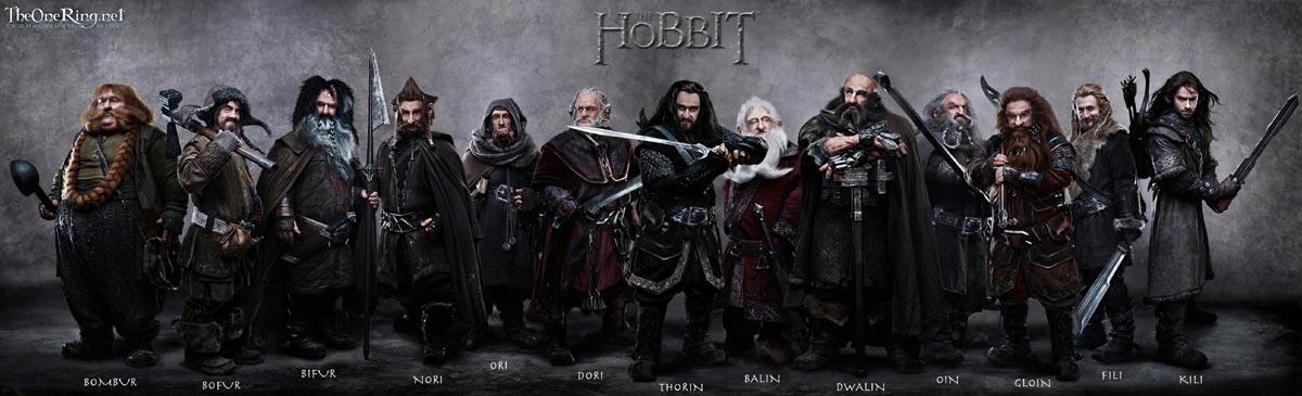 Bilbo le Hobbit : Thorin et tous les nains réunis