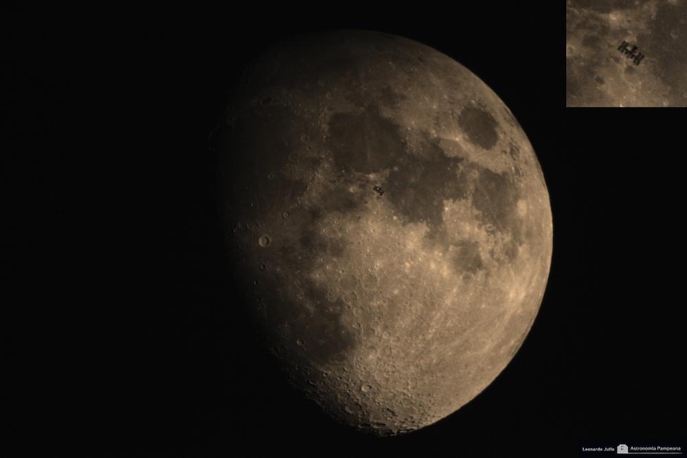 Transit d\'ISS devant la Lune