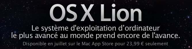 Rumeur : OS X Lion disponible demain à 14h30