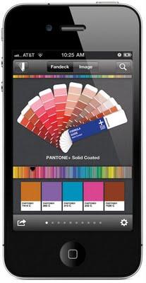 Pantone sur Android et Iphone