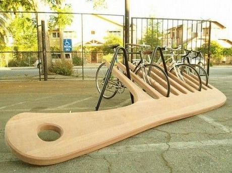 photo humour insolite peigne range-vélos