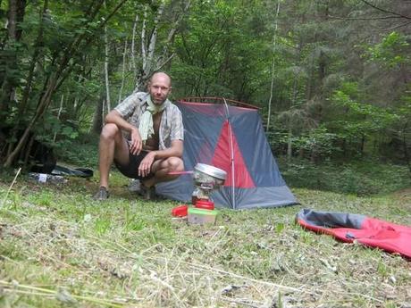 camping dans les bois