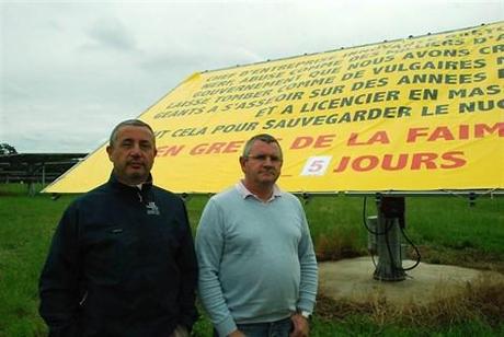 Franck Le Borgne, à gauche, hier soir.