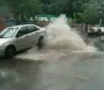 vidéo bouche geyser voiture