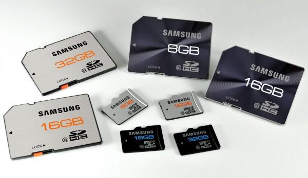 samsung memoire 600x348 Samsung passe en Class10