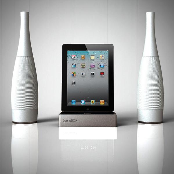 soundbox1 Sound box : dock station concept pour iPad/iPod