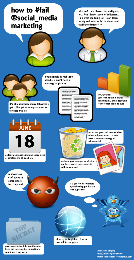 Comment foirer votre stratégie sur les média sociaux