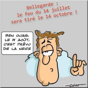 Céno Dessinateur - La Babole : Bellegarde tirera son feu d'artifice du 14 juillet le 14 octobre