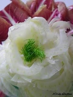 Carpaccio de fenouil au coquelicot