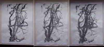 Linogravure 2 : premiers essais.