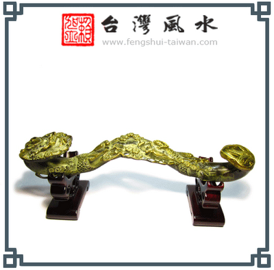 Sceptre Ru Yi a tête de Dragon en bronze