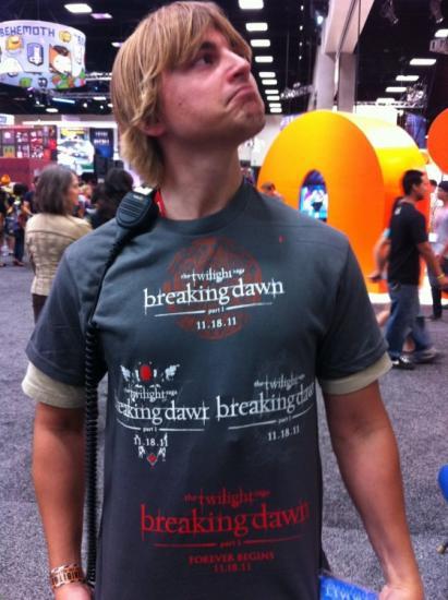 Les fans de Twilight sur le stand de Breaking Dawn au Comic Con