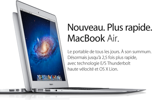 Nouveaux MacBook Air, Mac mini et écran Thunderbolt Display !