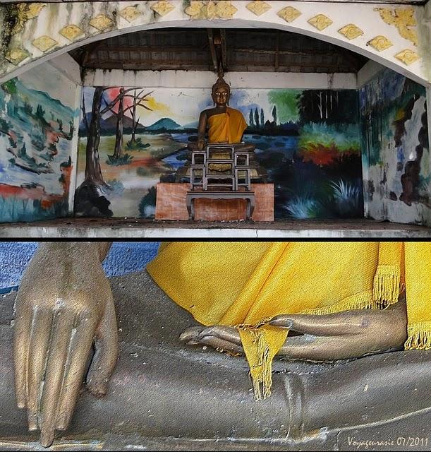 Thaïlande: Bouddha grotte, peintures murales [HD]
