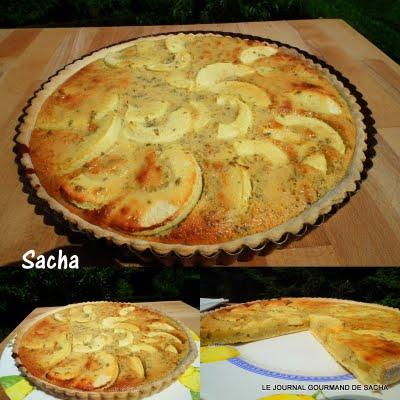 Tarte aux pommes et miel de thym Abbaye de St Hilaire