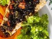 Chaud-froid-tiède poivrons-brocolis-tartare d'algues quelques-uns "secret cooking"