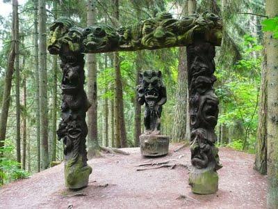 La colline des sorcieres a Juodkrantē (Lituanie)